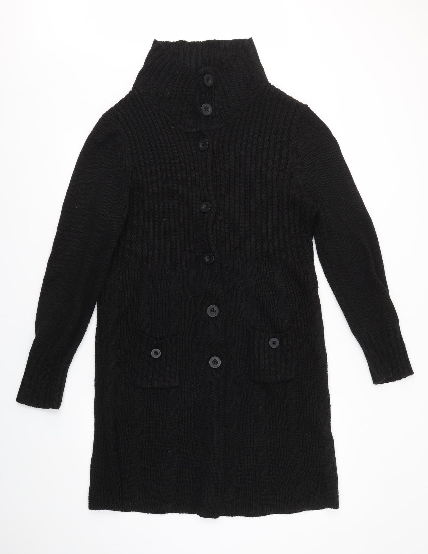 PORNODORO  Womens Black   Cardigan Jumper Size 16