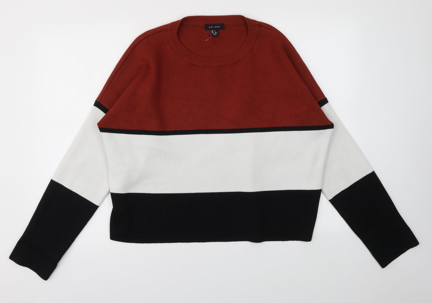 Primark Womens Multicoloured Striped  Pullover Jumper Size L