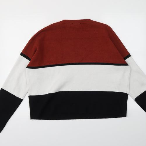 Primark Womens Multicoloured Striped  Pullover Jumper Size L