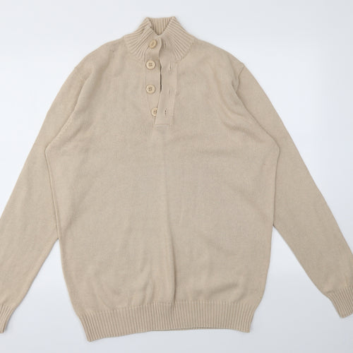 Cotton Traders Mens Beige   Pullover Sweatshirt Size M