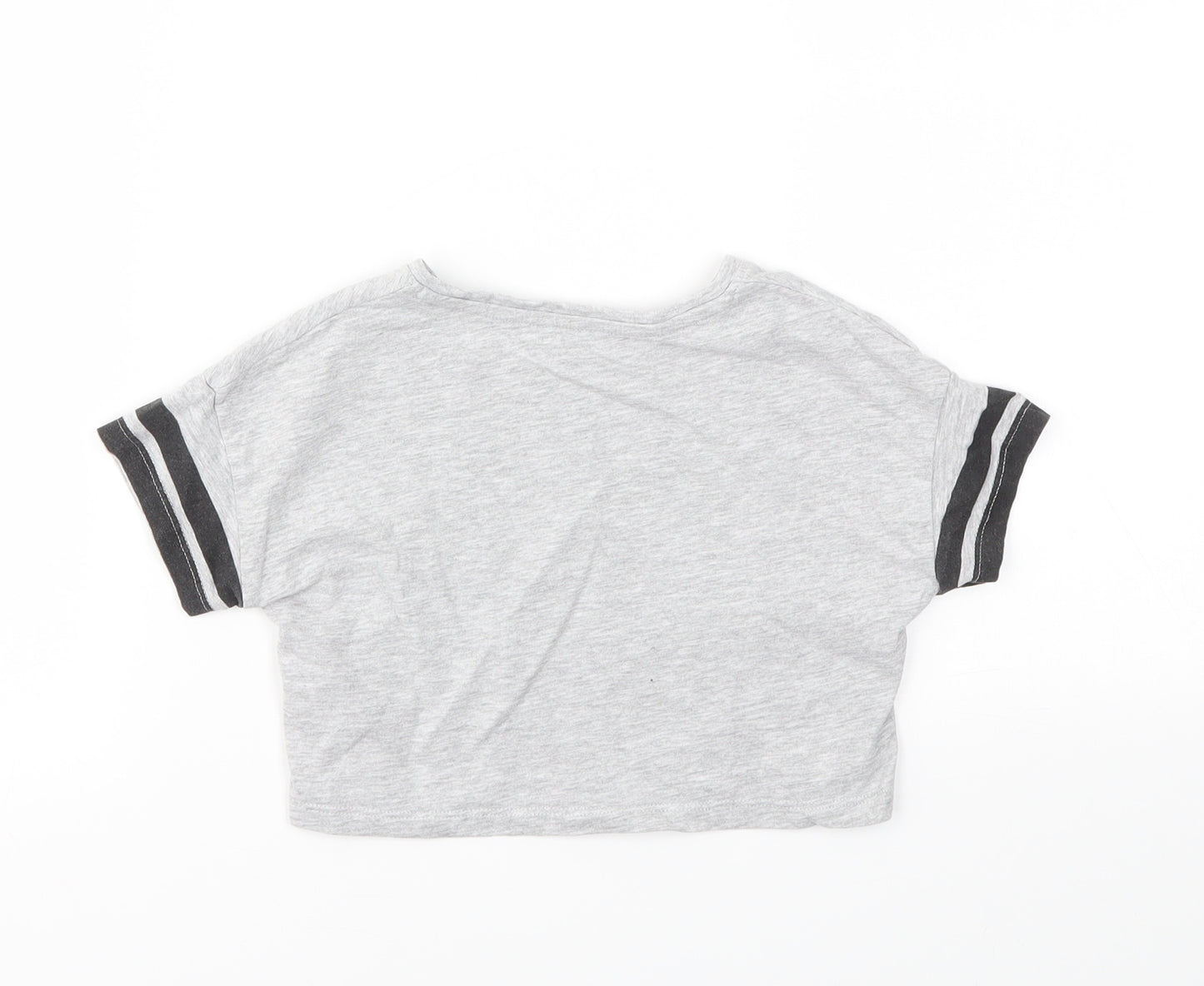 Matalan Girls Grey   Basic T-Shirt Size 6 Years