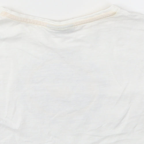 Matalan Girls White   Basic T-Shirt Size 6 Years