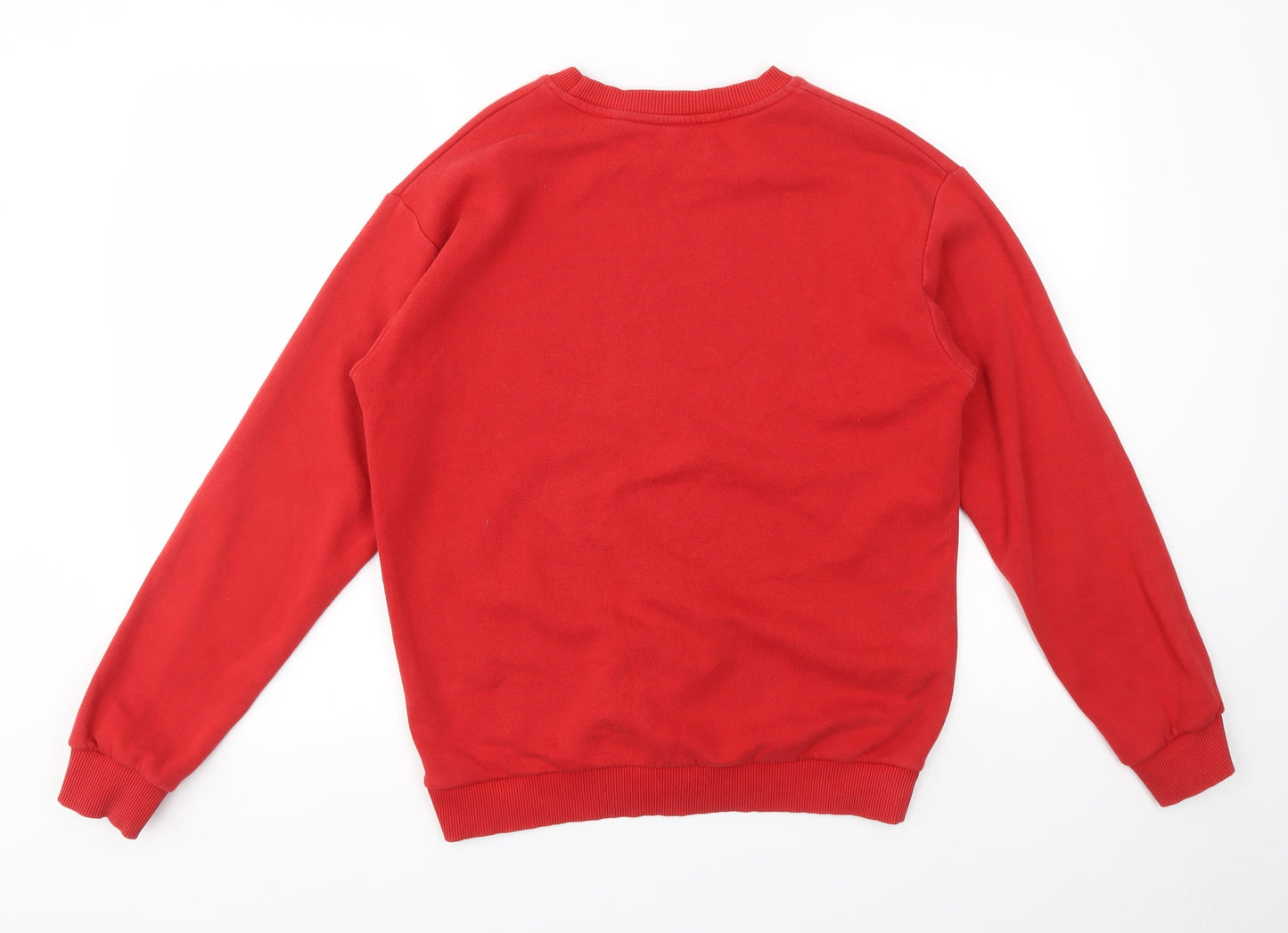 TOPSHOP  Womens Red Geometric  Pullover Jumper Size S
