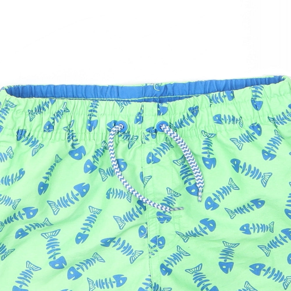 REBEL  Boys Multicoloured Geometric  Sweat Shorts Size 4-5 Years