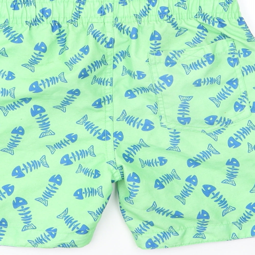 REBEL  Boys Multicoloured Geometric  Sweat Shorts Size 4-5 Years