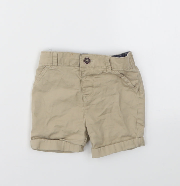 FRED &FLO Boys Beige   Capri Trousers Size 6-9 Months