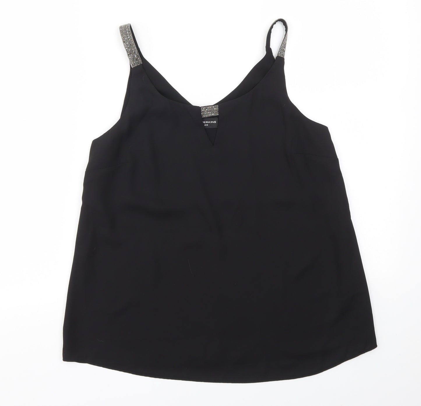 Dorothy Perkins Womens Black   Basic Blouse Size 8