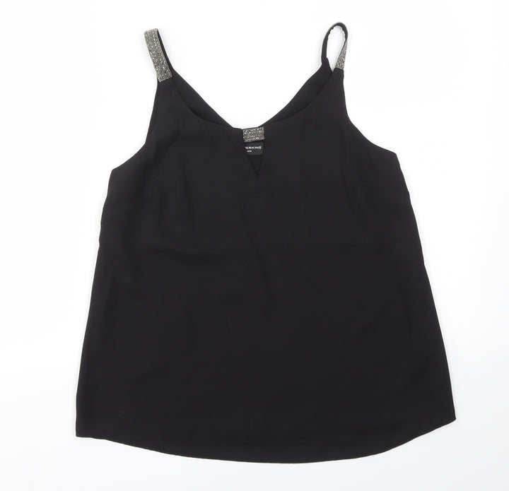 Dorothy Perkins Womens Black   Basic Blouse Size 8