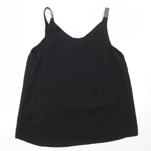 Dorothy Perkins Womens Black   Basic Blouse Size 8