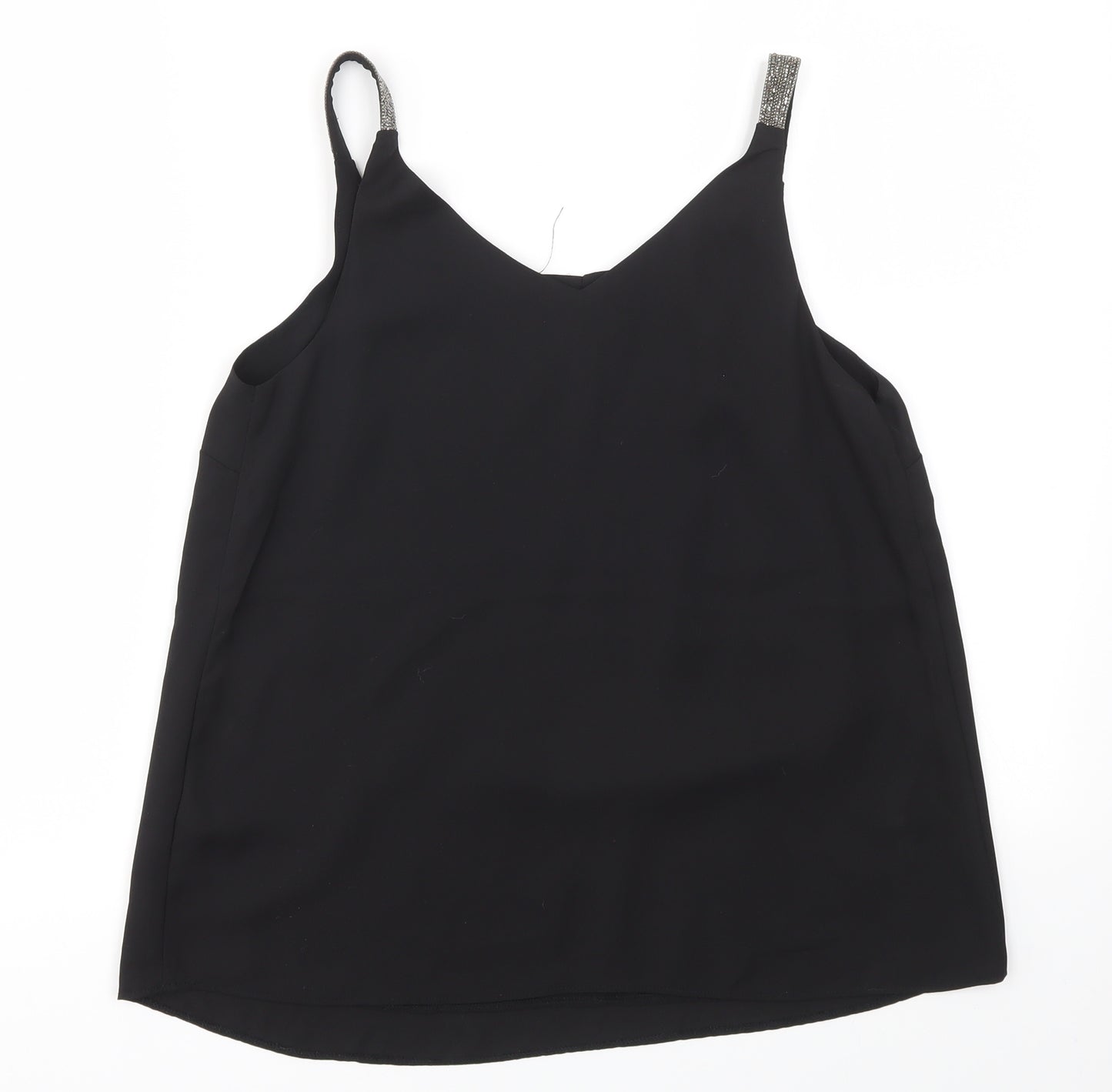 Dorothy Perkins Womens Black   Basic Blouse Size 8