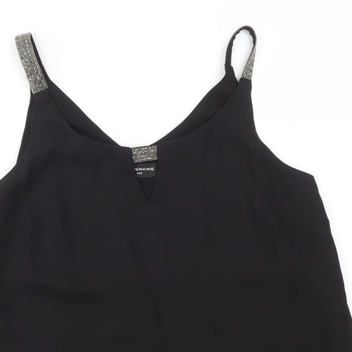 Dorothy Perkins Womens Black   Basic Blouse Size 8