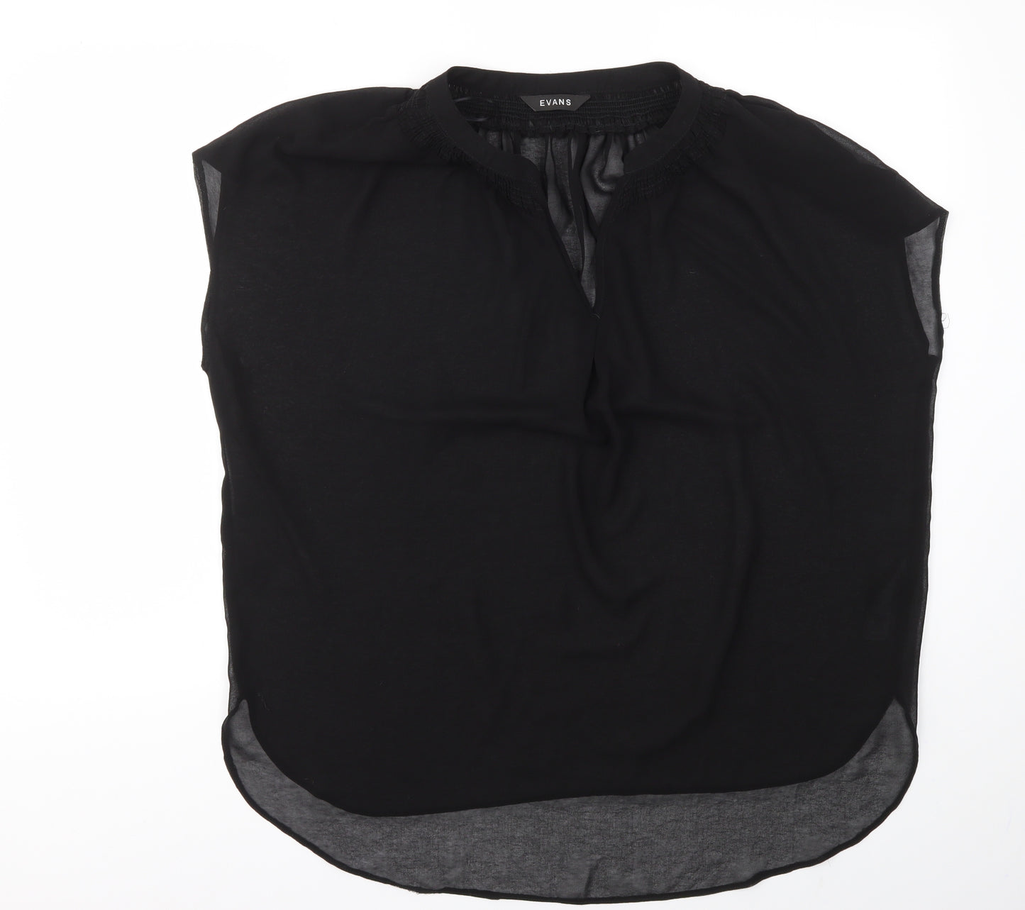 Evans Womens Black   Basic Blouse Size 14