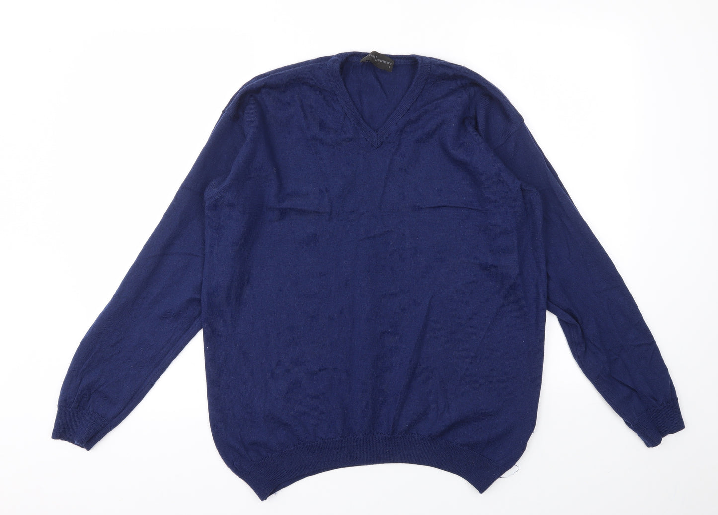 PETER GRIBBY Mens Blue   Pullover Sweatshirt Size L