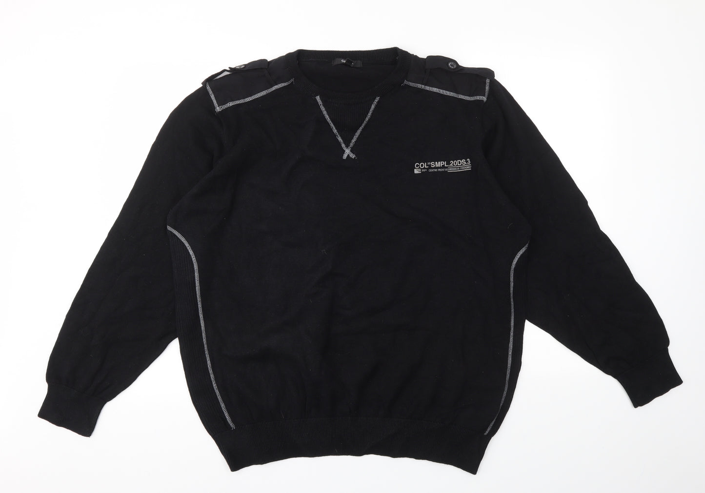 George Mens Black   Pullover Sweatshirt Size 2XL