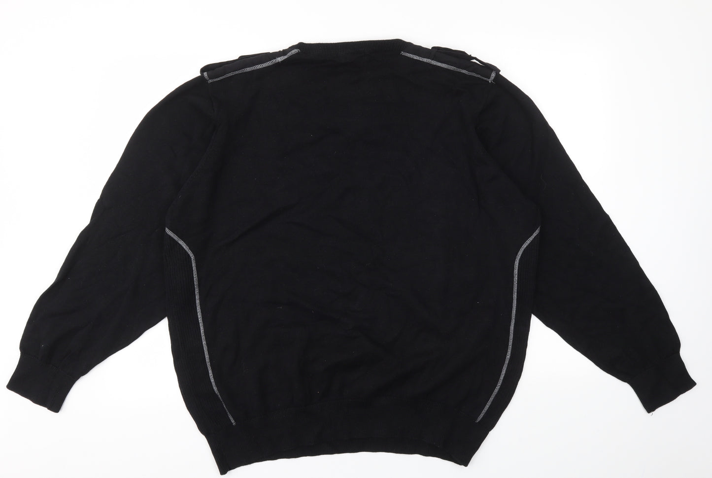 George Mens Black   Pullover Sweatshirt Size 2XL