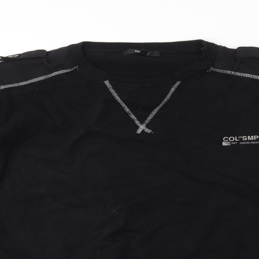 George Mens Black   Pullover Sweatshirt Size 2XL
