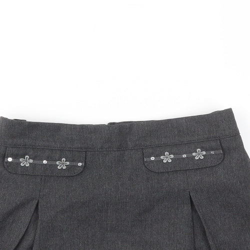 M&S Girls Grey   A-Line Skirt Size 3-4 Years