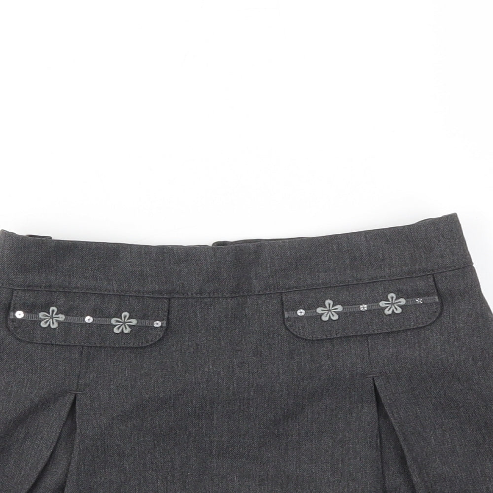 M&S Girls Grey   A-Line Skirt Size 3-4 Years