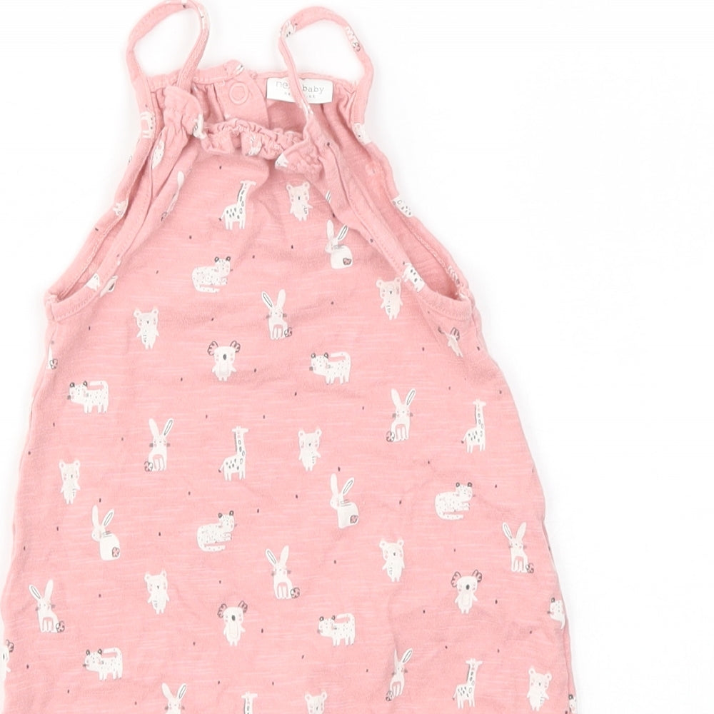 NEXT Girls Pink   Babygrow One-Piece Size 3-6 Months