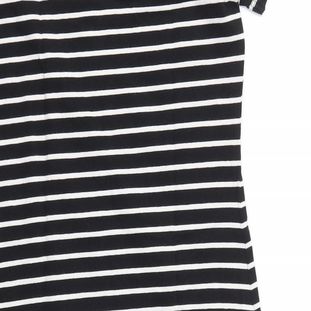 NOISY MAY  Womens Black Striped  Fit & Flare  Size XS