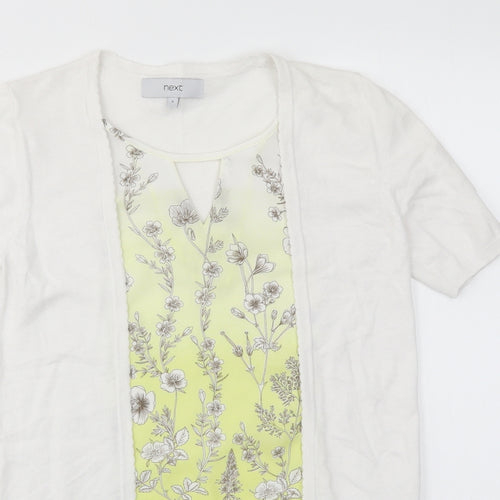 NEXT Womens Multicoloured Floral  Basic T-Shirt Size 8