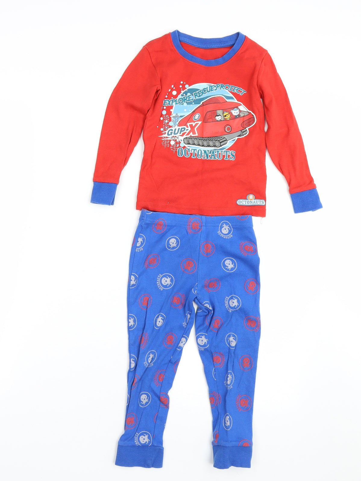 M&S Boys Multicoloured    Pyjama Set Size 2-3 Years  - Octonauts