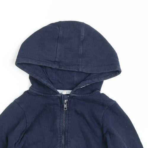 M&S Boys Blue   Pullover Hoodie Size 2-3 Years