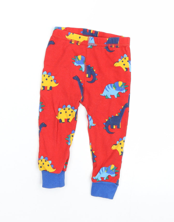 NEXT Boys Red Animal Print  Cami Pyjama Pants Size 12-18 Months  - dinosaurs