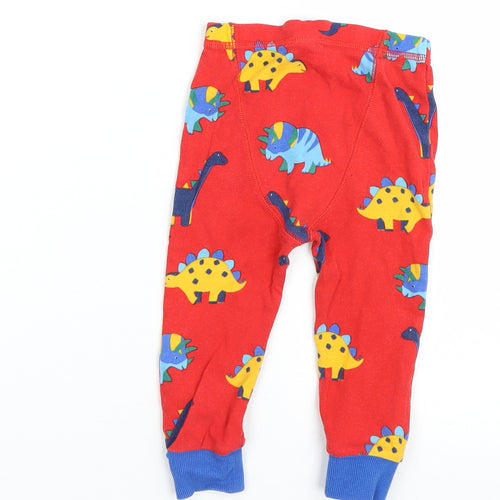 NEXT Boys Red Animal Print  Cami Pyjama Pants Size 12-18 Months  - dinosaurs