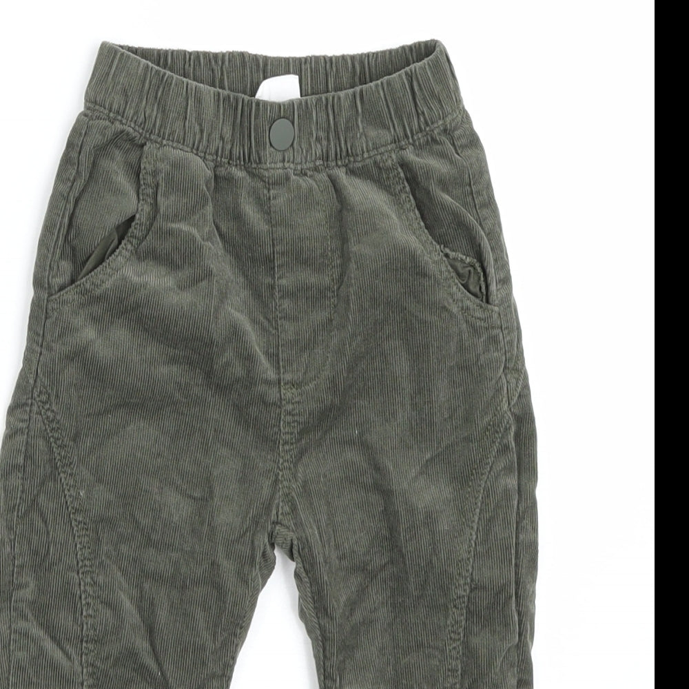 Zara Boys Green  Corduroy Capri Trousers Size 18-24 Months