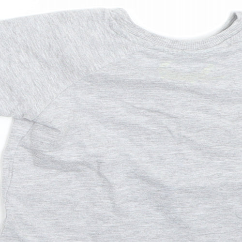 Matalan Boys Grey   Basic T-Shirt Size 9-12 Months  - crocodile