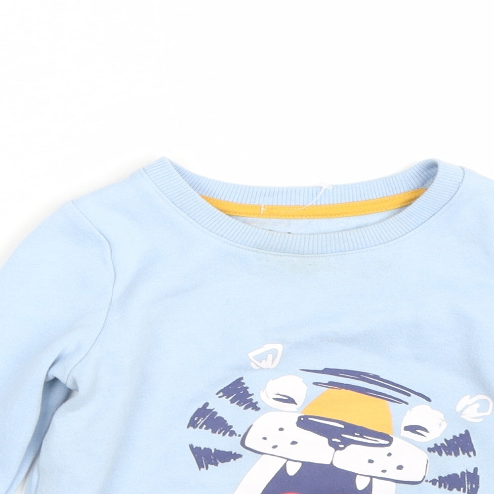 Nutmeg Boys Blue   Pullover Jumper Size 18-24 Months  - Tiger