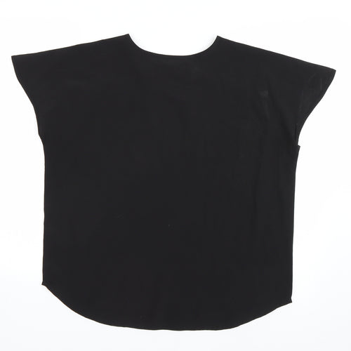 Boohoo Womens Black   Basic T-Shirt Size 10