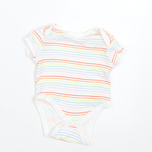 Primark Baby Multicoloured Striped  Basic T-Shirt Size 0-3 Months