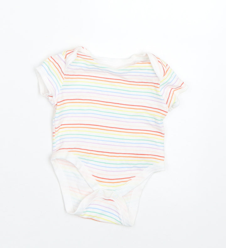 Primark Baby Multicoloured Striped Basic T-Shirt Size 0-3 Months