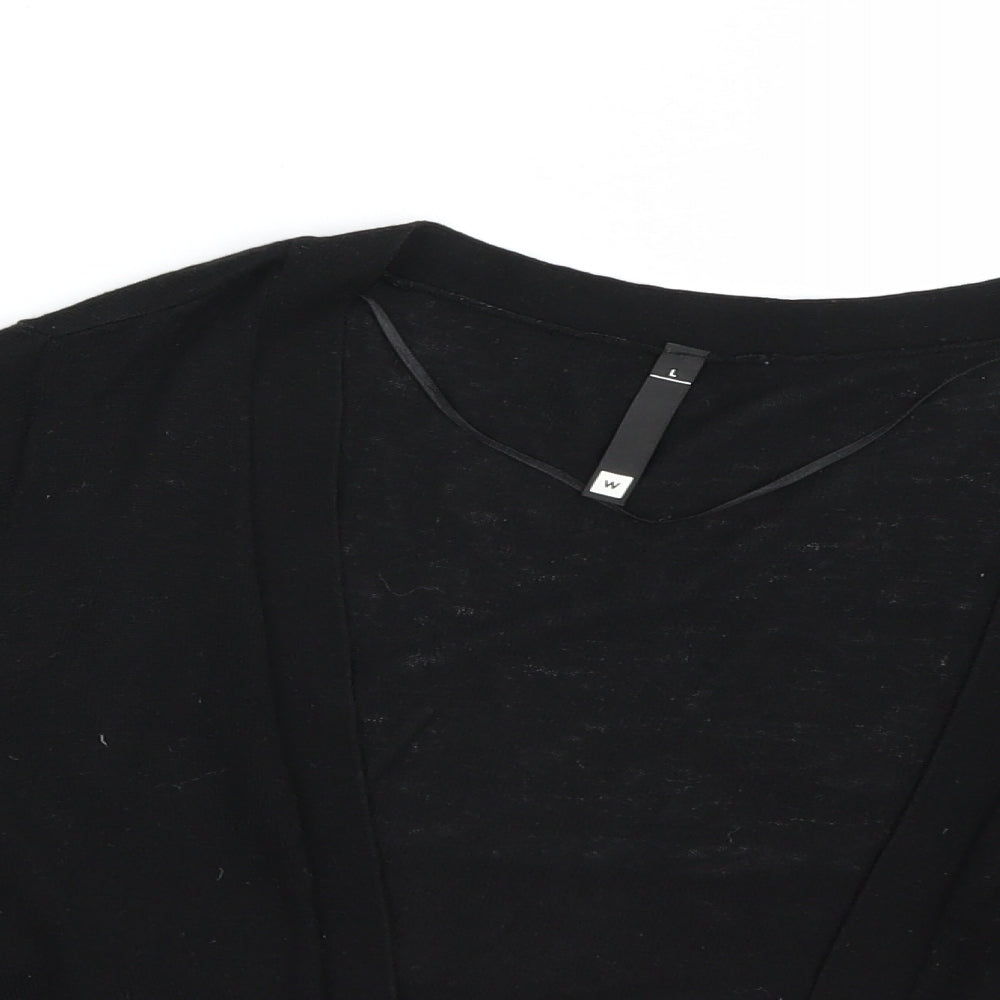 Woolworths Womens Black   Cape Jumper Size L