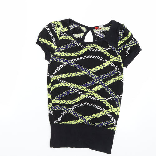 H&M Womens Multicoloured Striped  Pullover Jumper Size 10