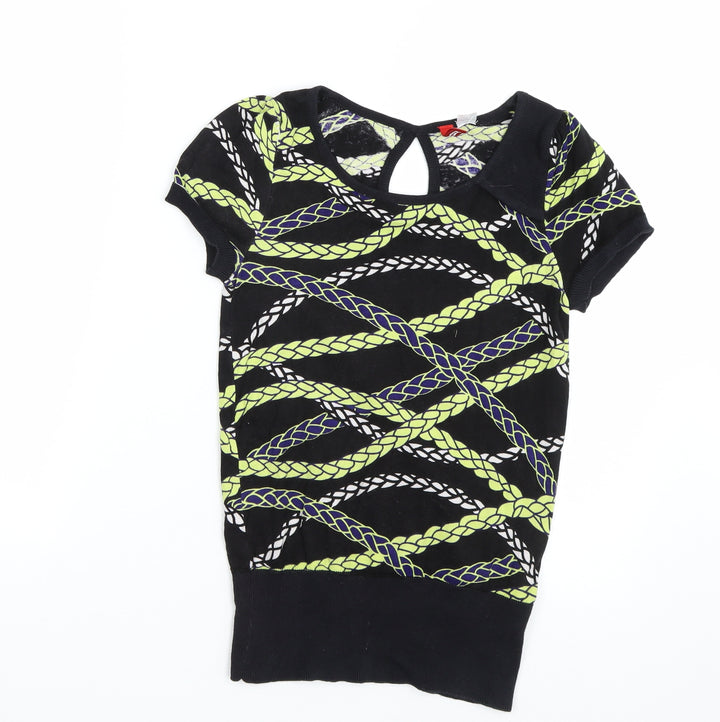 H&M Womens Multicoloured Striped Pullover Jumper Size 10