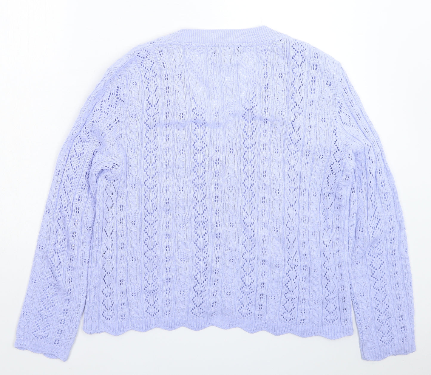 Dorothy Perkins Womens Blue  Knit Cardigan Jumper Size L