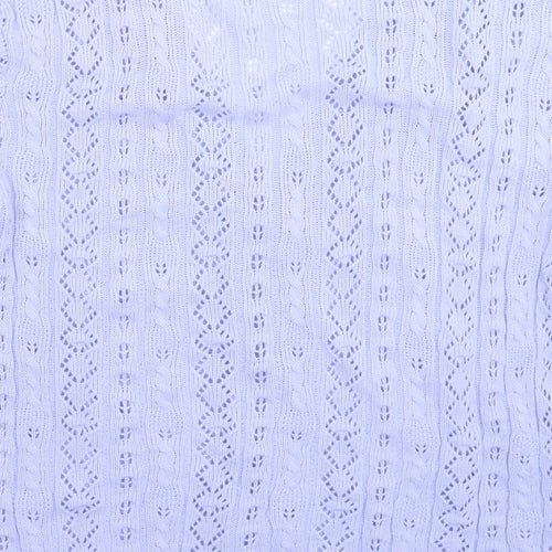 Dorothy Perkins Womens Blue  Knit Cardigan Jumper Size L