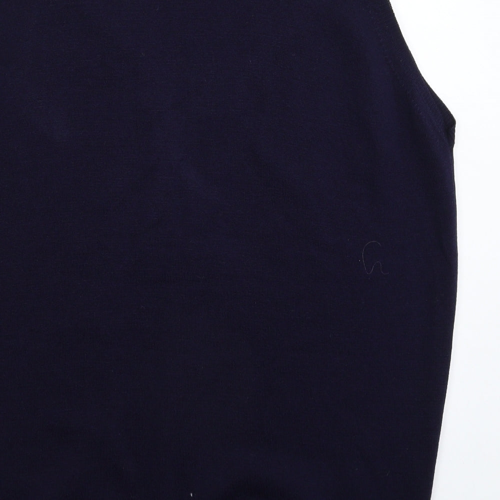 EWM Womens Blue  Knit Vest Jumper Size 20