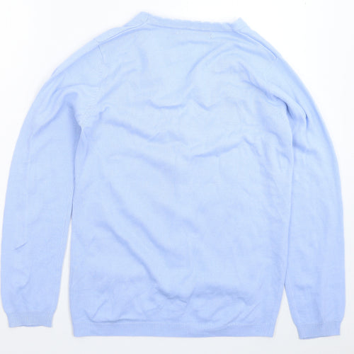 Isle Womens Blue  Knit Cardigan Jumper Size 12