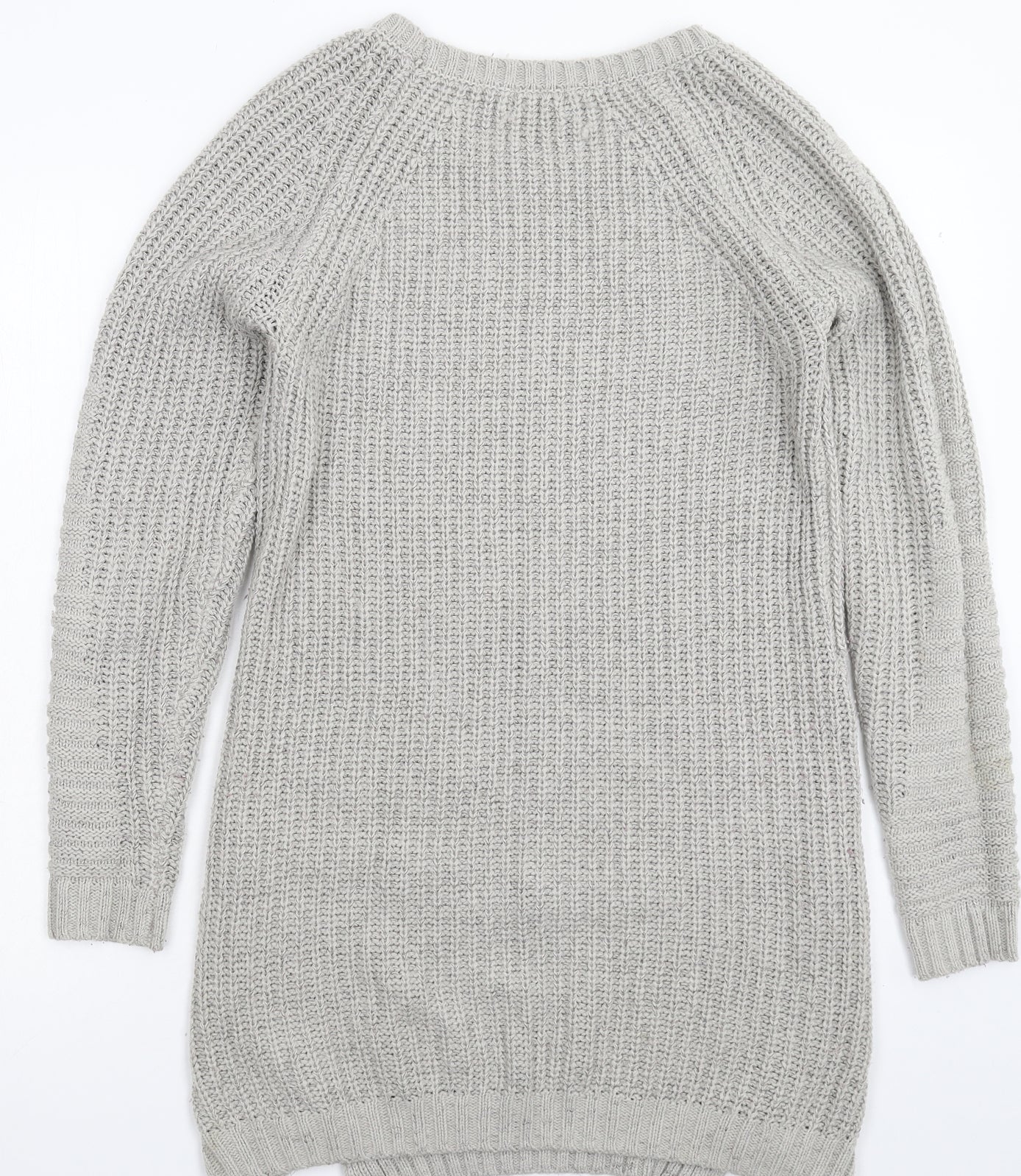 F&F Womens Grey  Knit Jumper Dress  Size 12