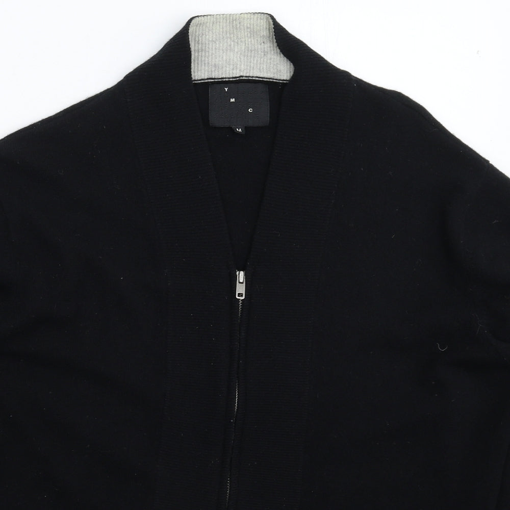 YMC Mens Black  Knit Cardigan Jumper Size M