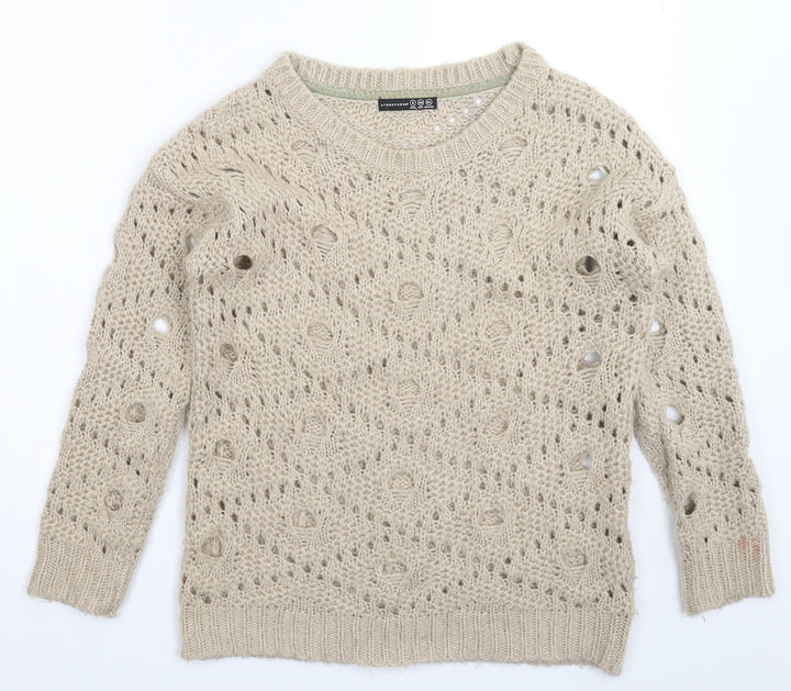 Atmosphere Womens Grey Knit Pullover Jumper Size 8