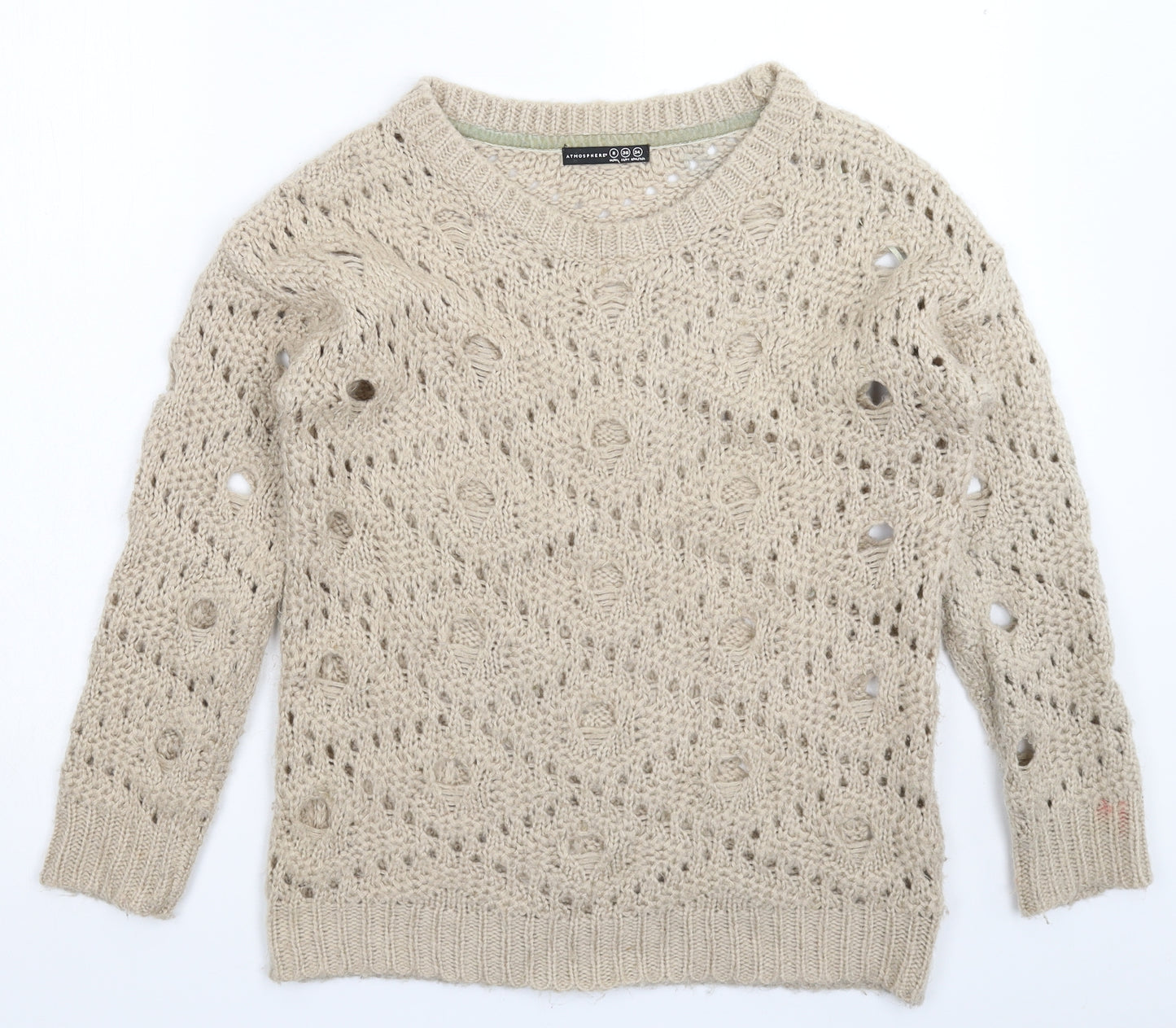 Atmosphere Womens Grey  Knit Pullover Jumper Size 8