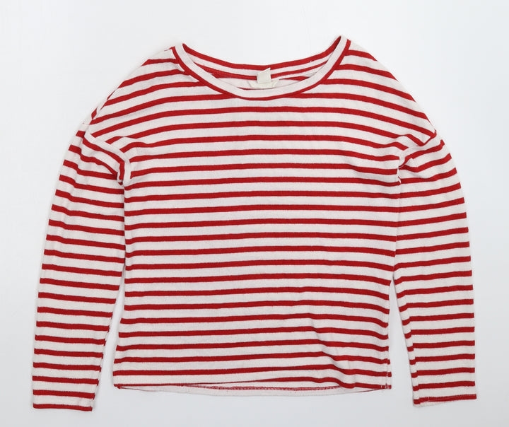 H&M Womens Multicoloured Striped Knit Pullover Jumper Size XS