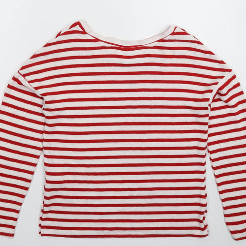 H&M Womens Multicoloured Striped Knit Pullover Jumper Size XS