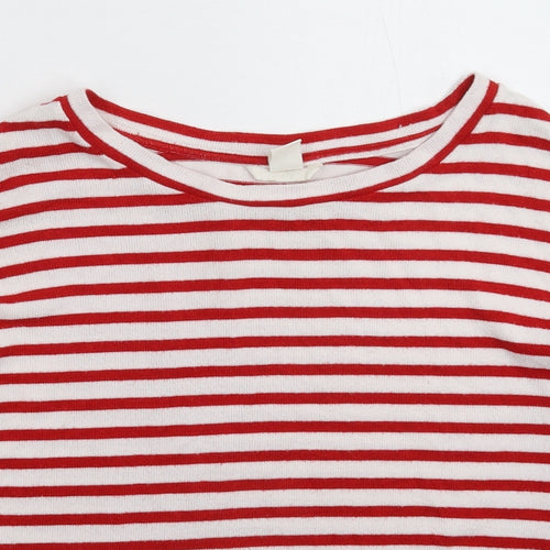 H&M Womens Multicoloured Striped Knit Pullover Jumper Size XS