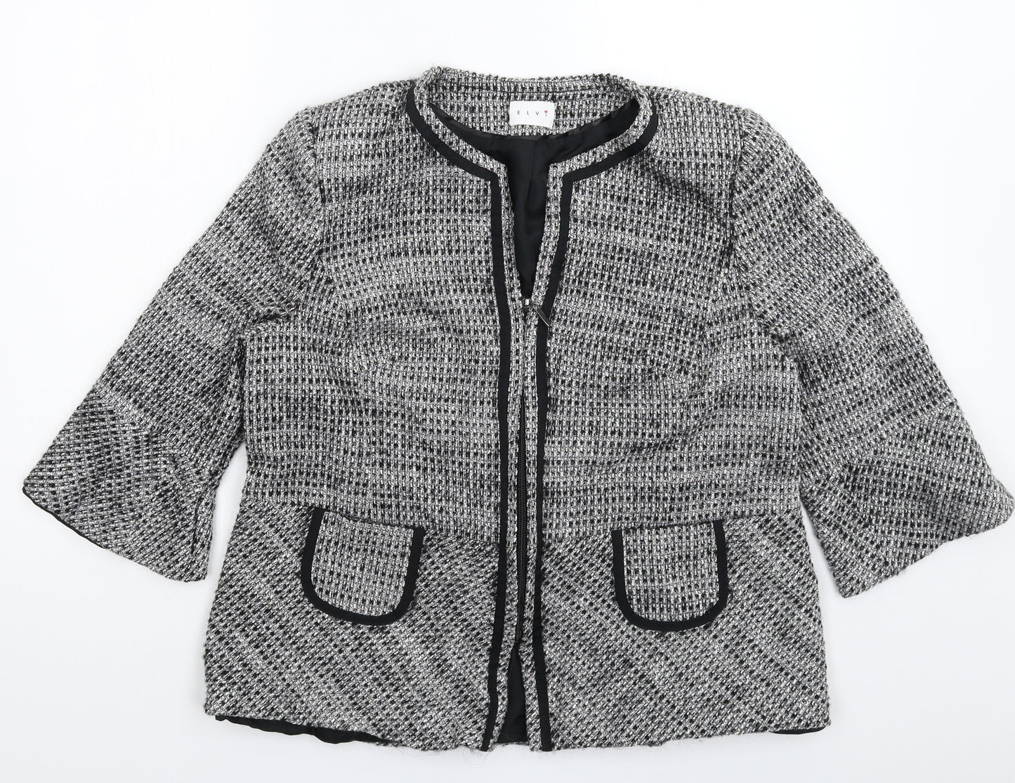 ELVI Womens Grey   Jacket  Size 16